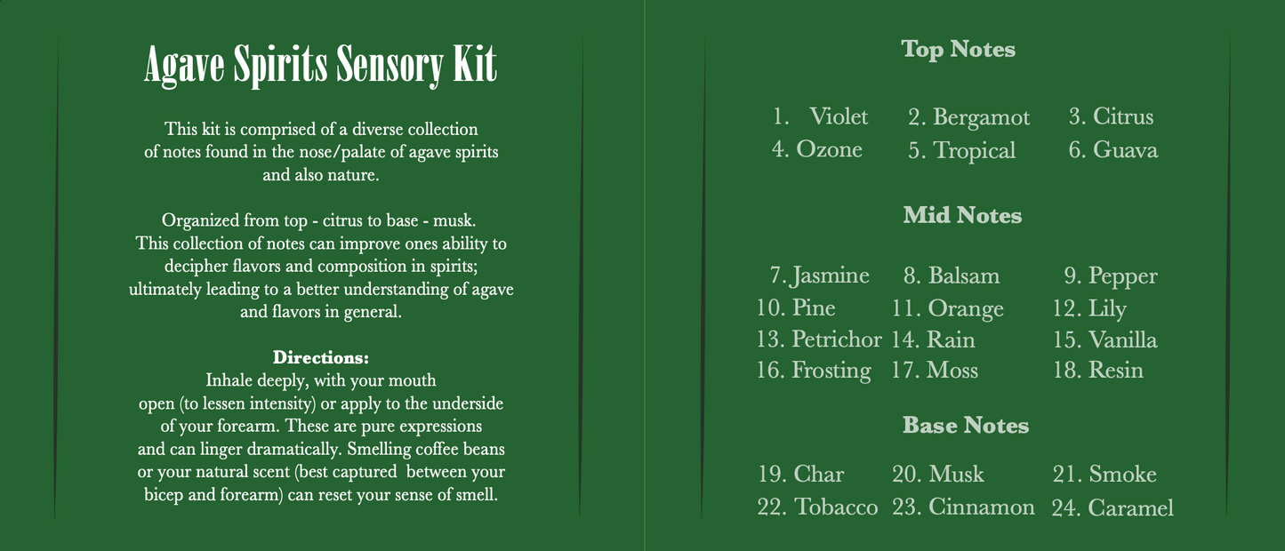 Agave Spirits Sensory Kit